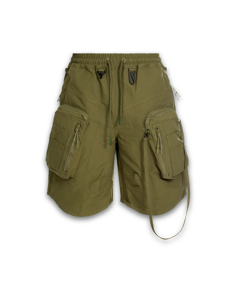 'MAONE' cargo shorts, green