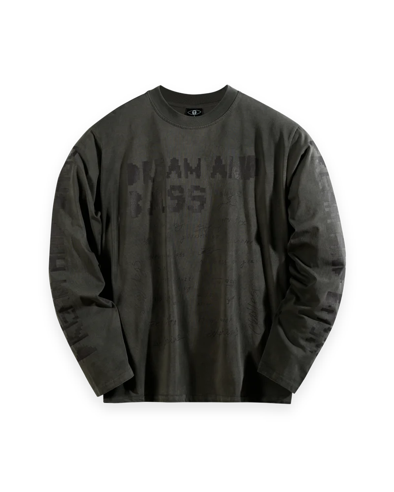 ‘DNB PEN’ long sleeve, grey 