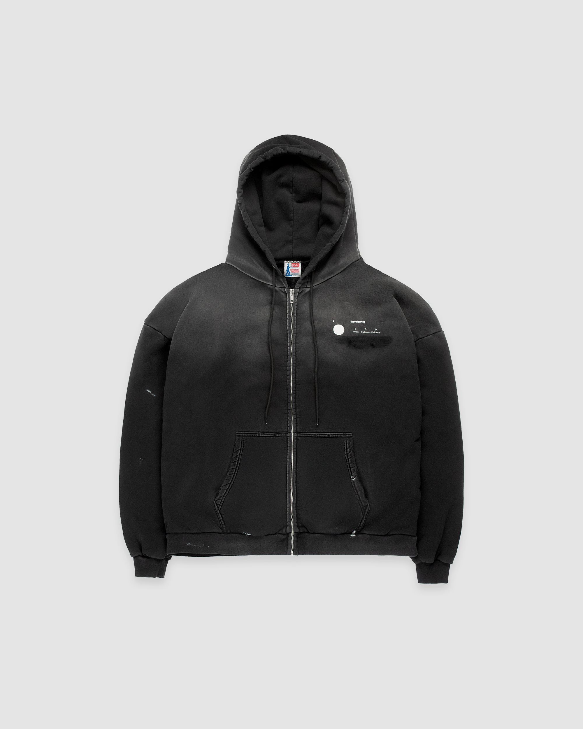 GADID ANONIEM NICK BLACK Zip Up Hoodie 【公式通販】