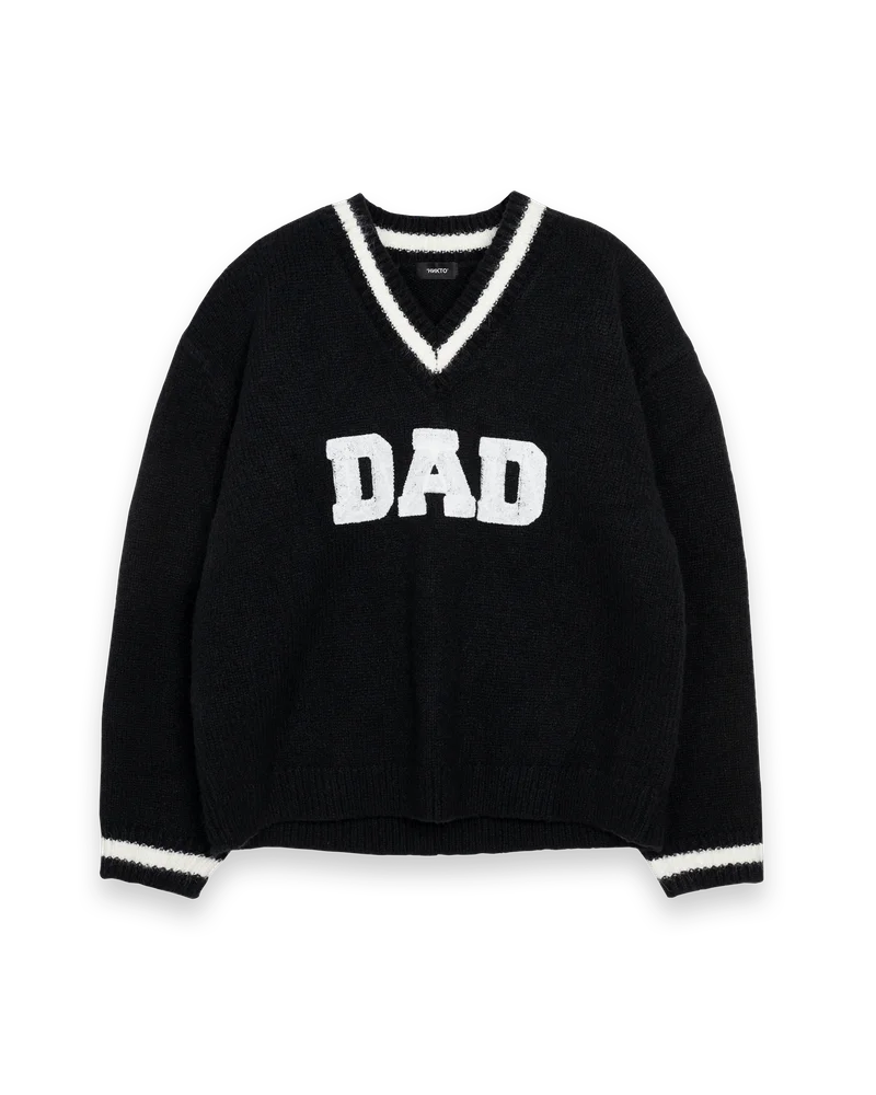 'dad' v-neck sweater
